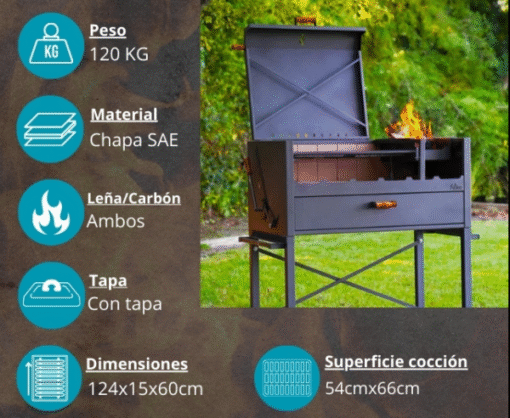 Barbacoa con techo Delta - Imagen 6