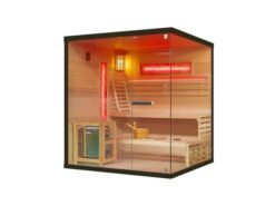 Alternative view of Espacio de bienestar para tu hogar: sauna finlandesa con diseño elegante y beneficios terapéuticos, con luz LED