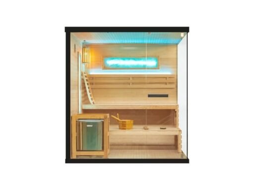 Espacio de bienestar para tu hogar: sauna finlandesa con diseño elegante y beneficios terapéuticos, con luz LED - Imagen 3