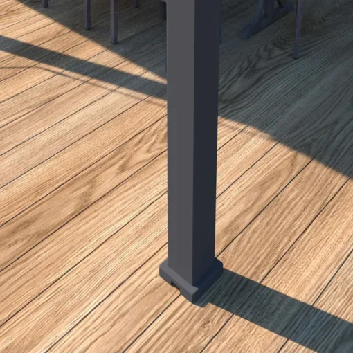 Pérgola bioclimática autoportante Ombrea VS 4x8M Antracita/Blanco - Imagen 3
