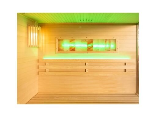 Espacio de bienestar para tu hogar: sauna finlandesa con diseño elegante y beneficios terapéuticos, con luz LED - Imagen 5