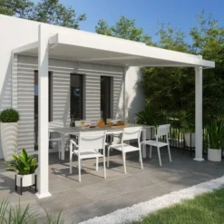 Alternative view of Pérgola de aluminio Odyssea blanco de 319x380 cm