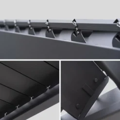Alternative view of Pérgola bioclimática 3x6m de aluminio