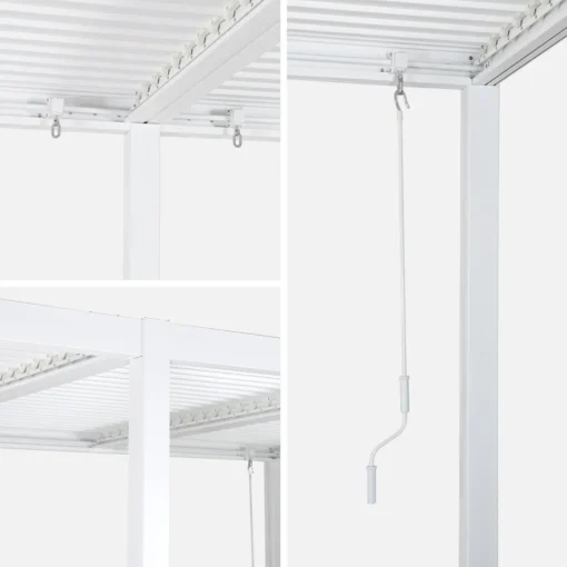 Pérgola bioclimática de aluminio y acero con lamas orientables 6x3m Palace - Imagen 2