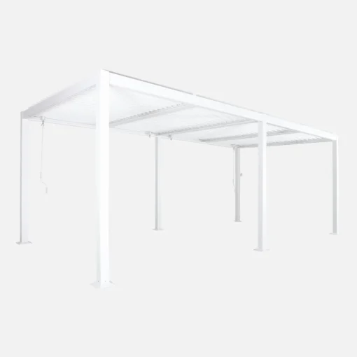 Pérgola bioclimática de aluminio y acero con lamas orientables 6x3m Palace - Imagen 5