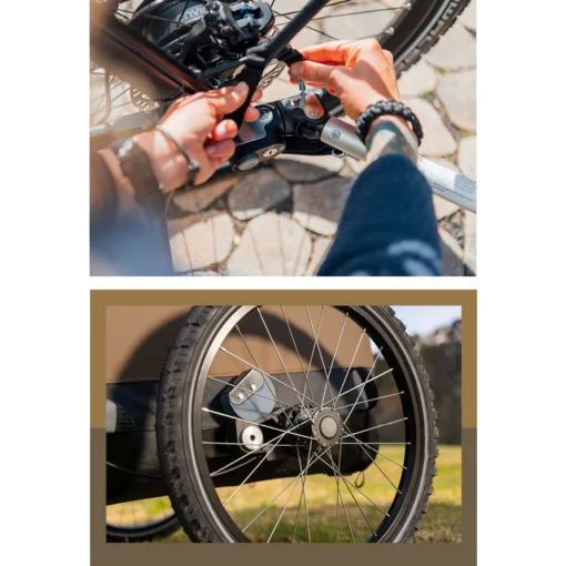 Remolque de bicicleta para perros y gatos Enna Croozer 35 kg - Imagen 2