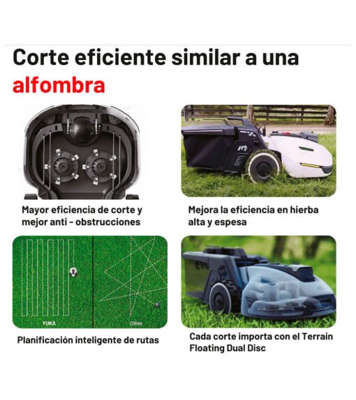 Robot cortacésped Mammotion Yuka 2000 metros (opcional recogehojas y autovaciado) - Imagen 7