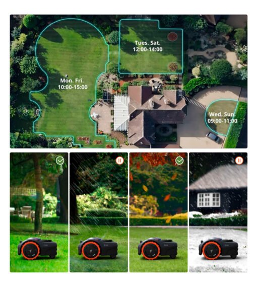 Robot cortacésped sin cable Segway Navimow X390E 10.000 m² - Imagen 29