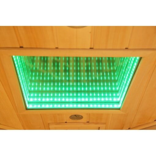 Sauna de infrarrojos con calentadores de carbono y espectro completo Vertical Black 2450W 3 asientos - SNÖ - Imagen 19