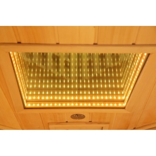 Sauna de infrarrojos con calentadores de carbono y espectro completo Vertical Black 2450W 3 asientos - SNÖ - Imagen 20