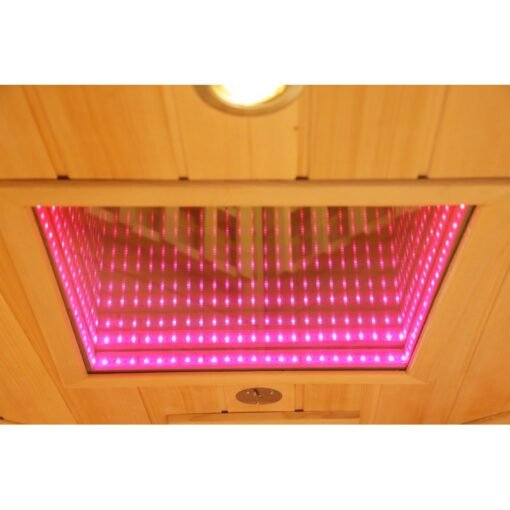 Sauna de infrarrojos con calentadores de carbono y espectro completo Vertical Black 2450W 3 asientos - SNÖ - Imagen 21