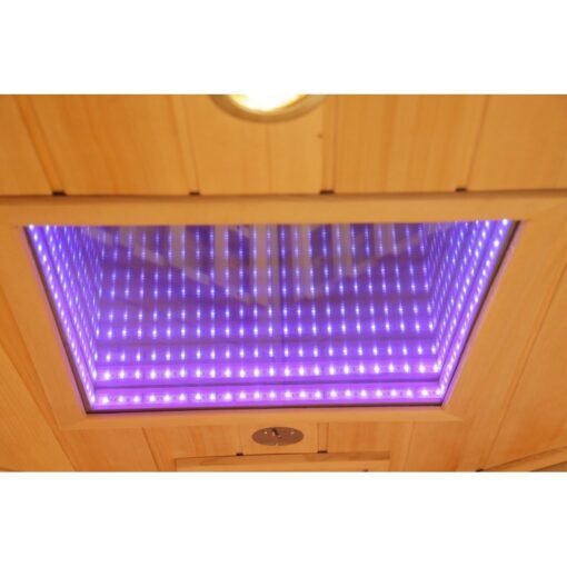 Sauna de infrarrojos con calentadores de carbono y espectro completo Vertical Black 2450W 3 asientos - SNÖ - Imagen 22
