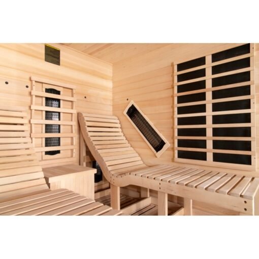 Sauna de infrarrojos LOUNGE 2 plazas paneles de carbono y cerámica 3300W - Snö - Imagen 3