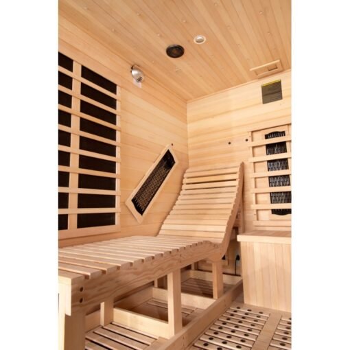 Sauna de infrarrojos LOUNGE 2 plazas paneles de carbono y cerámica 3300W - Snö - Imagen 4