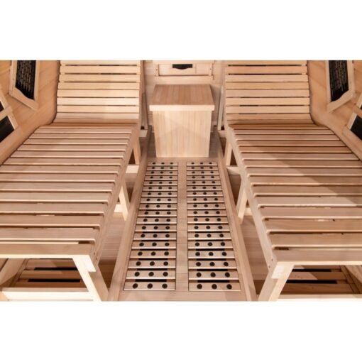 Sauna de infrarrojos LOUNGE 2 plazas paneles de carbono y cerámica 3300W - Snö - Imagen 5