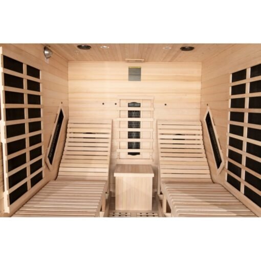 Sauna de infrarrojos LOUNGE 2 plazas paneles de carbono y cerámica 3300W - Snö - Imagen 8